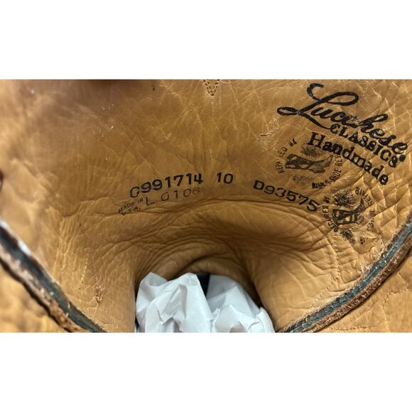 Lucchese Classics Handmade Cowboy Boots Men’s 10D Brown (Read) - Picture 6 of 13